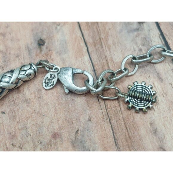 Premier Designs Silver Tone Necklace Multi Strand Chains Colorful Beads 36" - Picture 11 of 11